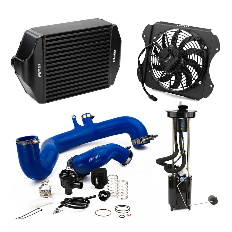 RPM 2020-2025 Can-Am X3 120HP to 190+HP Big Core Intercooler Upgrade Kit + Fan, Silicone, & BOV