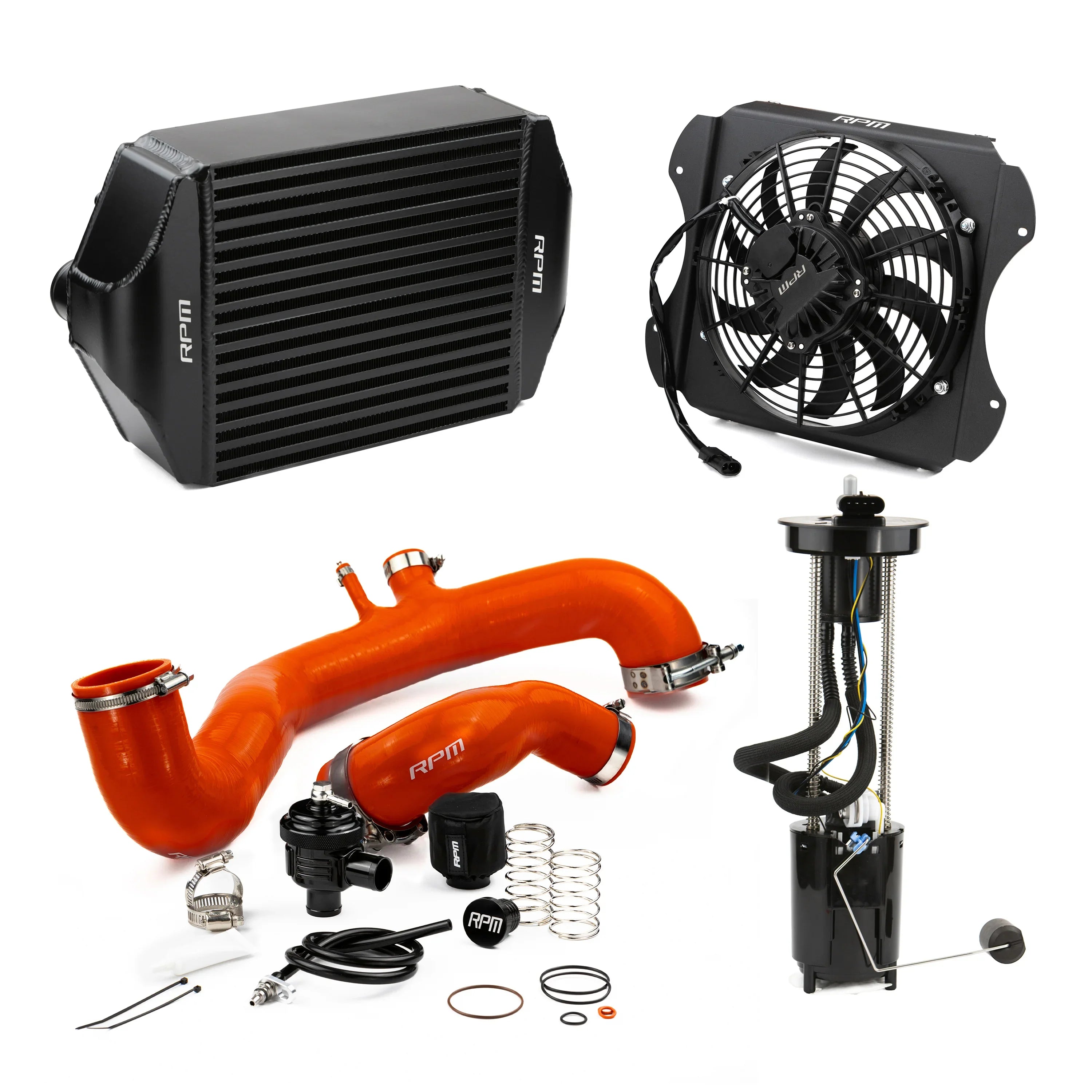3 Inch DIY Polished Intercooler Pipe Kit With U-Pipe, Couplers, And Clamps