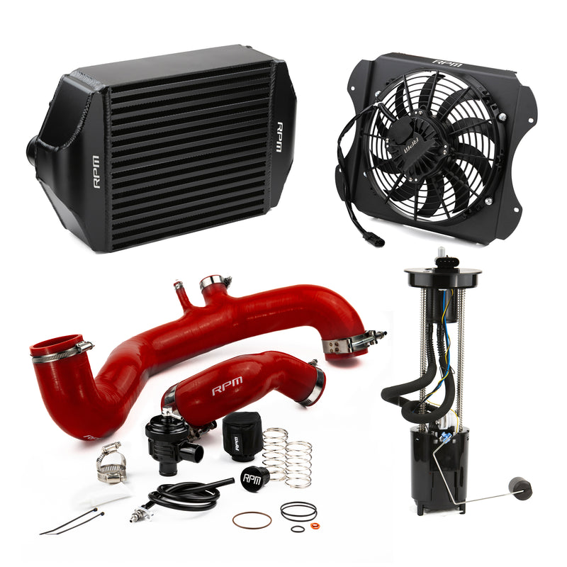 RPM 2020-2025 Can-Am X3 120HP to 190+HP Big Core Intercooler Upgrade Kit + Fan, Silicone, & BOV