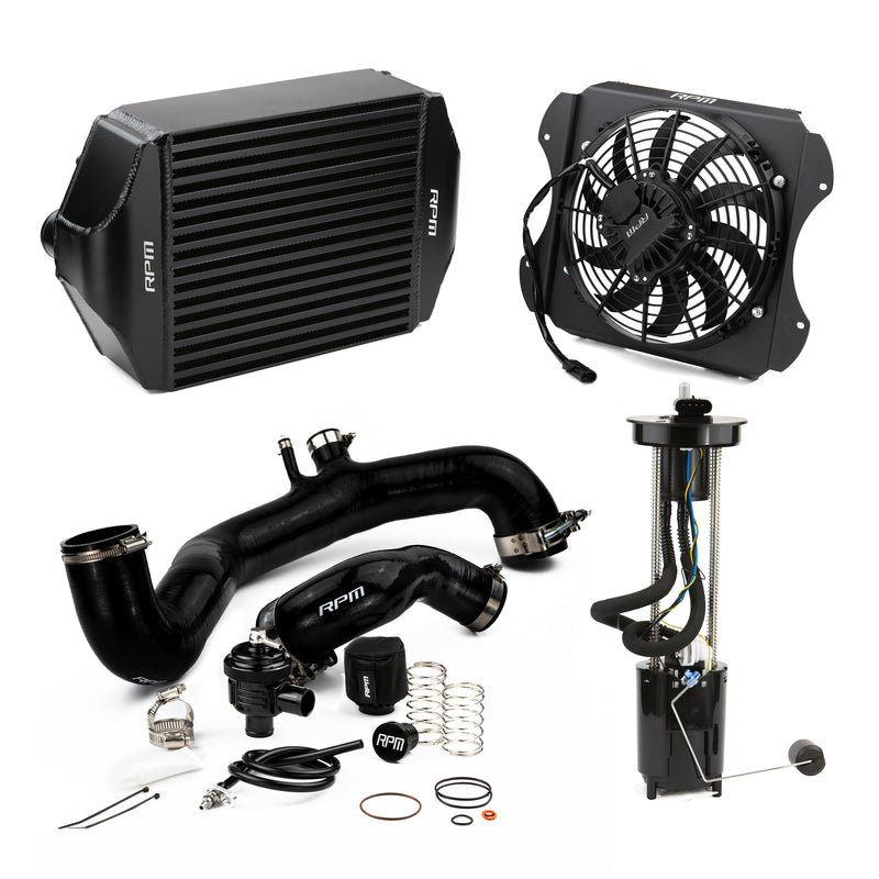 RPM 2020-2025 Can-Am X3 120HP to 190+HP Big Core Intercooler Upgrade Kit + Fan, Silicone, & BOV