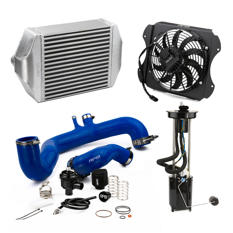 RPM 2020-2025 Can-Am X3 120HP to 190+HP Big Core Intercooler Upgrade Kit + Fan, Silicone, & BOV