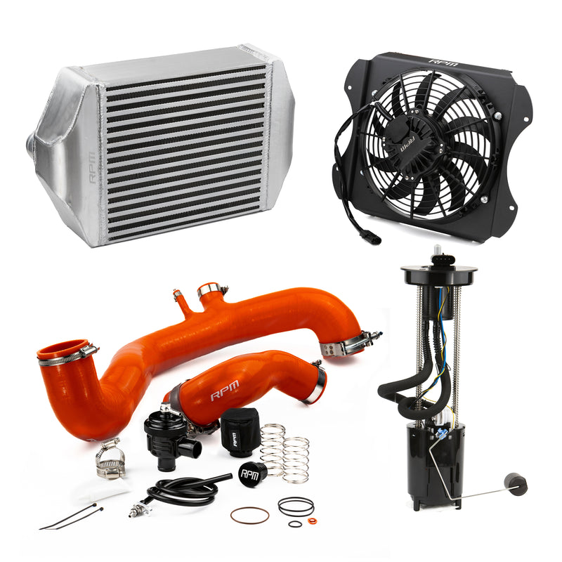 RPM 2020-2025 Can-Am X3 120HP to 190+HP Big Core Intercooler Upgrade Kit + Fan, Silicone, & BOV