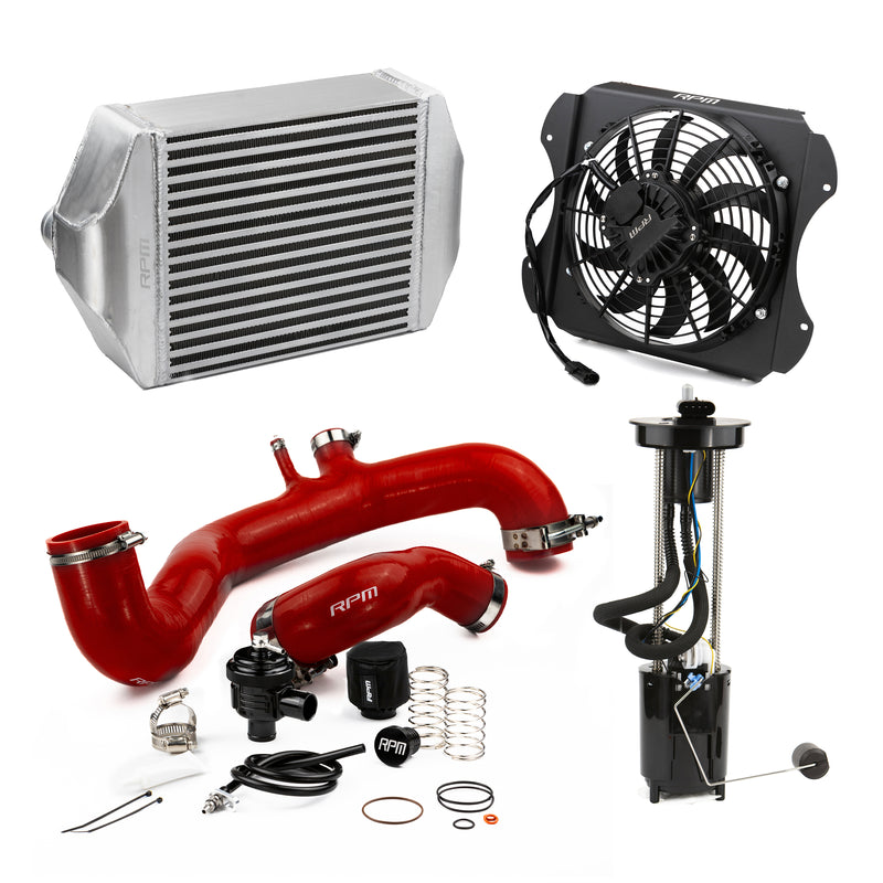 RPM 2020-2025 Can-Am X3 120HP to 190+HP Big Core Intercooler Upgrade Kit + Fan, Silicone, & BOV