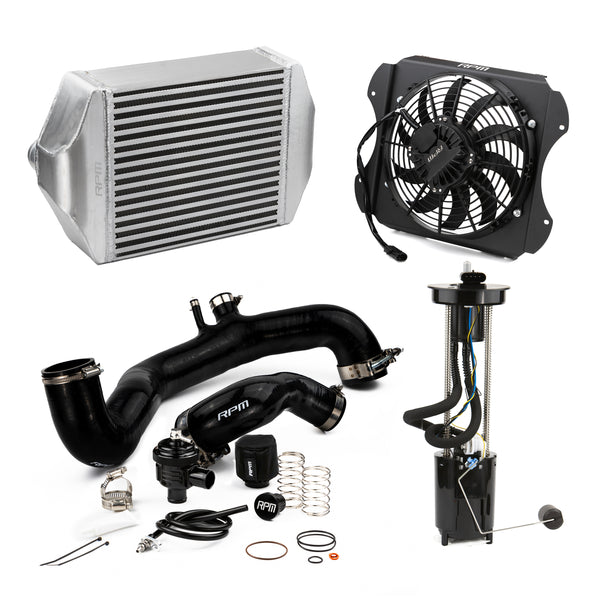 RPM 2020-2025 Can-Am X3 120HP to 190+HP Big Core Intercooler Upgrade Kit + Fan, Silicone, & BOV