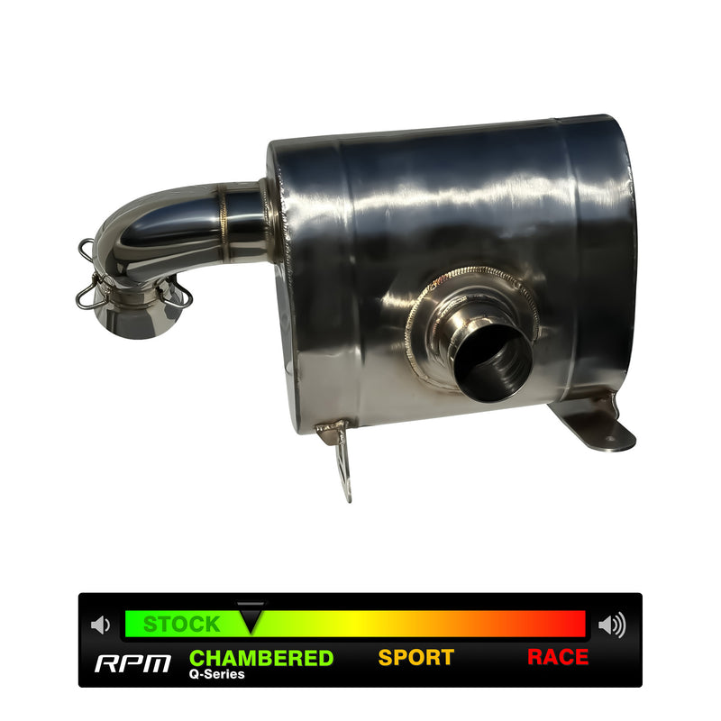 RPM SxS Can-Am Maverick R 3" Chambered Q-Series Muffler / Exhaust System