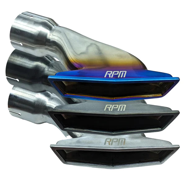 RPM Maverick R Stainless Brushed, Blued & Black Tip E-Valve TIP