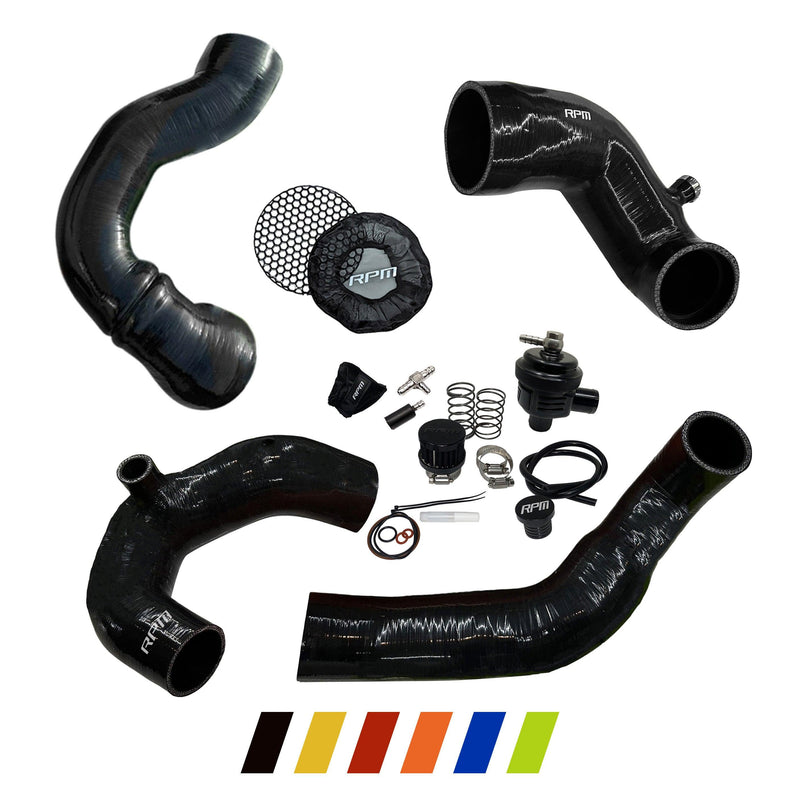 RPM SxS Maverick R Complete Silicone Upgrade Kit - Intake + Charge Tubes & BOV - RPM SXS