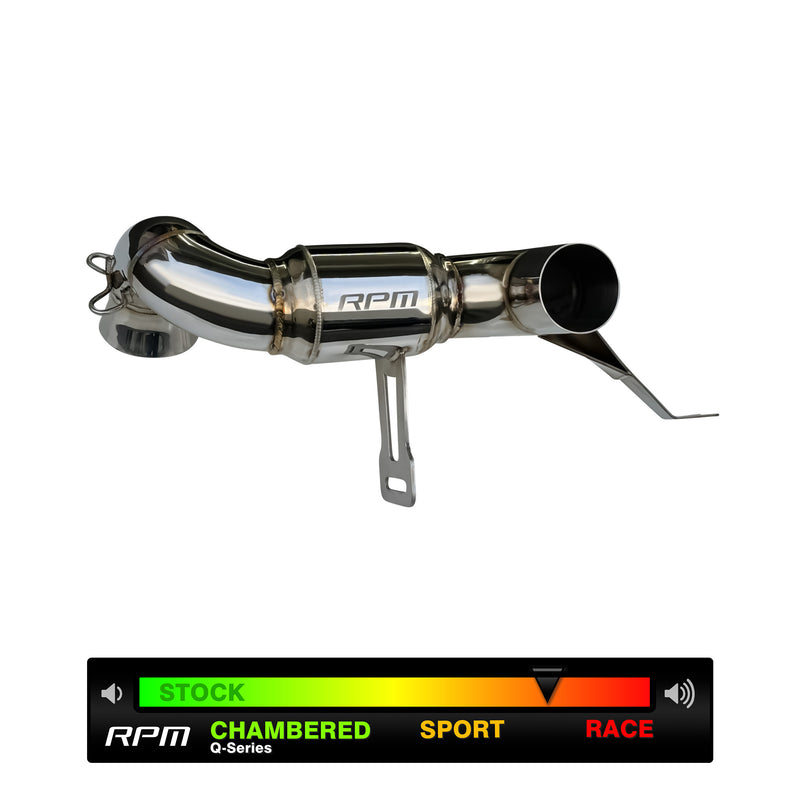 RPM SxS Can-Am Maverick R 3" Slip On Muffler Delete / Race Pipe