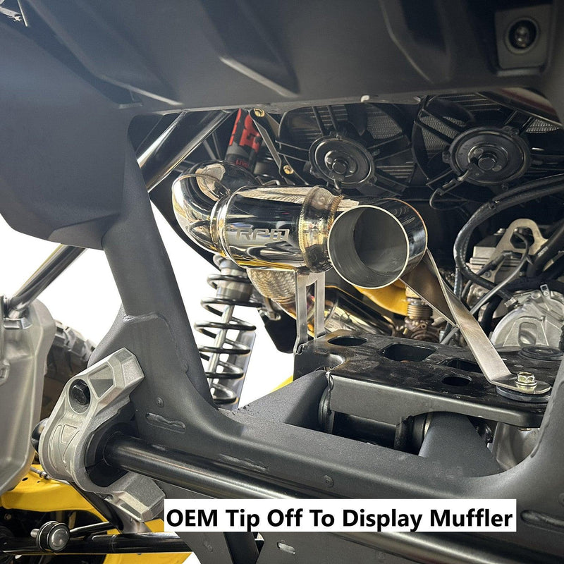 RPM SxS Can-Am Maverick R 3" Slip On Muffler Delete / Race Pipe - RPM SXS