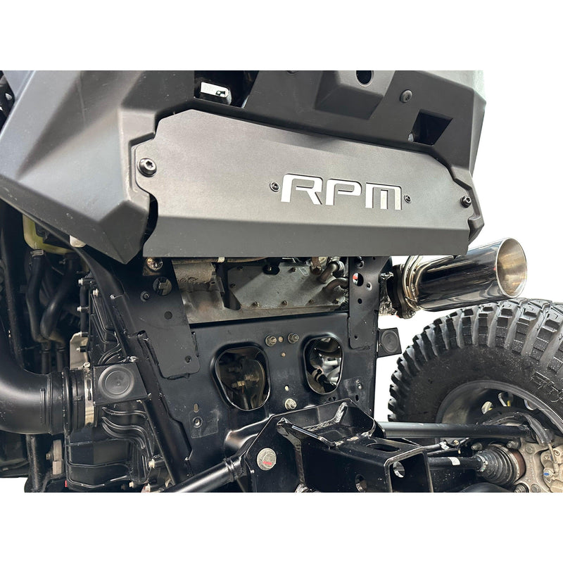 Pro XP & Turbo R Rear Fascia Delete Shield / Muffler Cover - RPM SXS