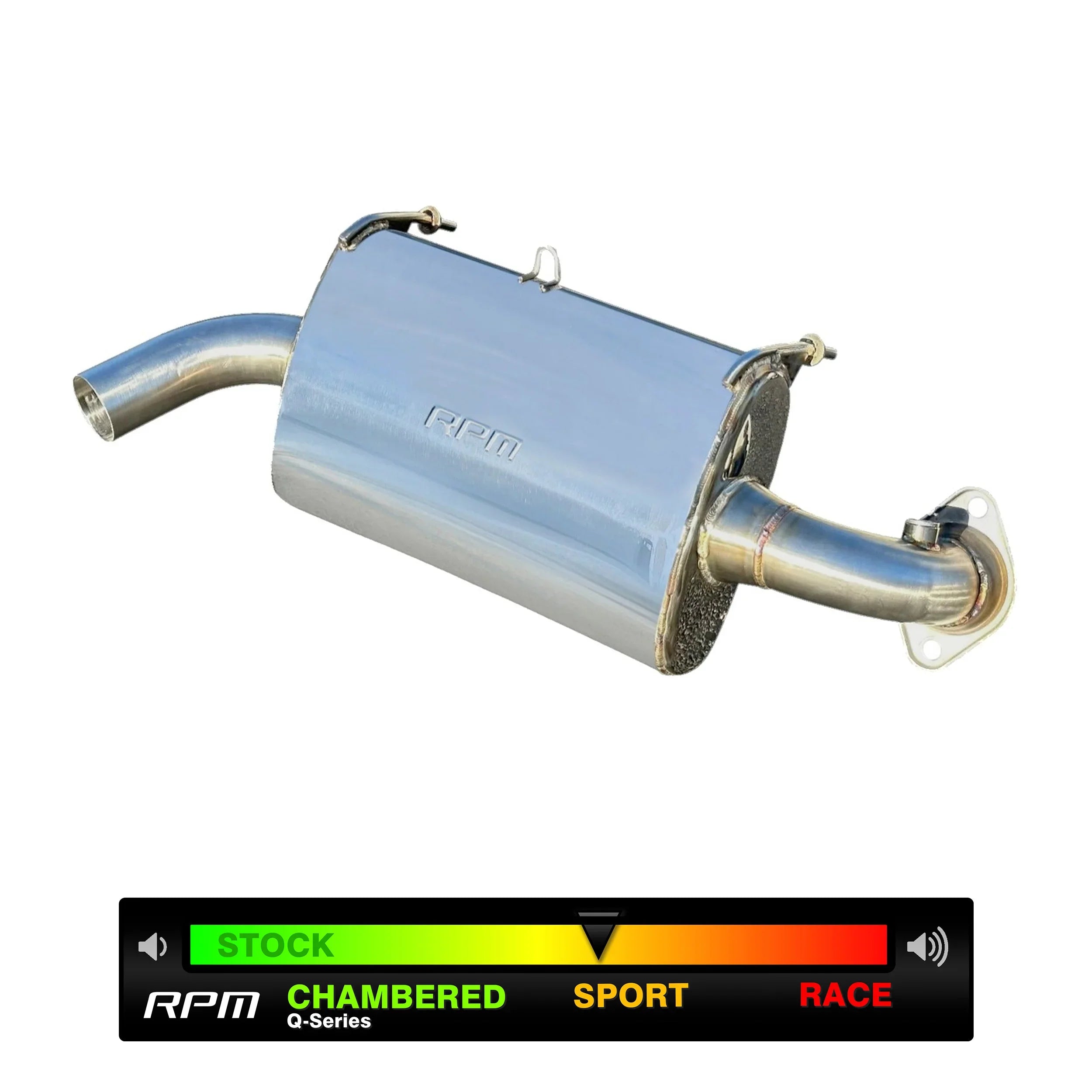 RPM 2015-2023 RZR XP1000 & RS1 Sport Muffler, Slip-On Exhaust