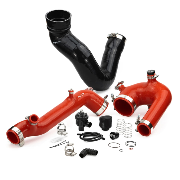 Engine Intake Tube RPM Polaris RZR XP Turbo, Turbo S Silicone Intake J-Tube, Charge Tube ...