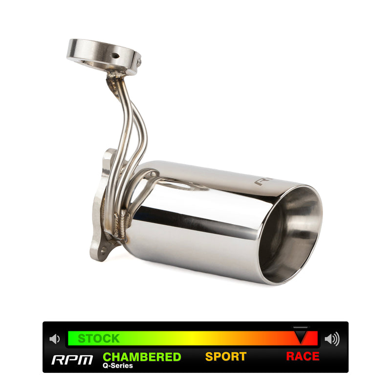 RPM Slip On Muffler Delete (Race Pipe) XPT, Turbo S
