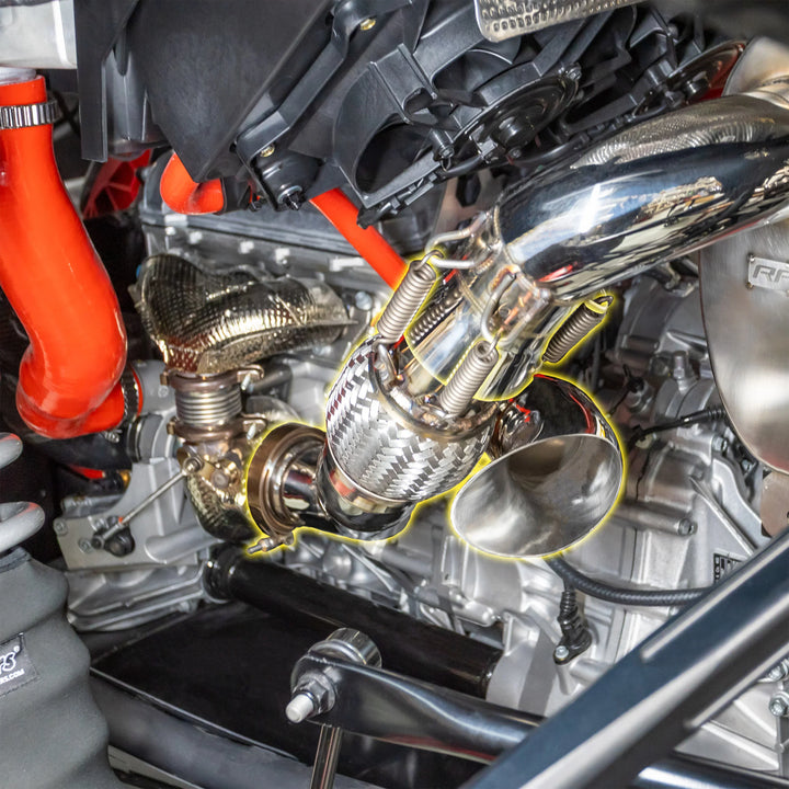 RPM Maverick R Side Exit 3" E-Valve Down Pipe - 2 Seat & MAX