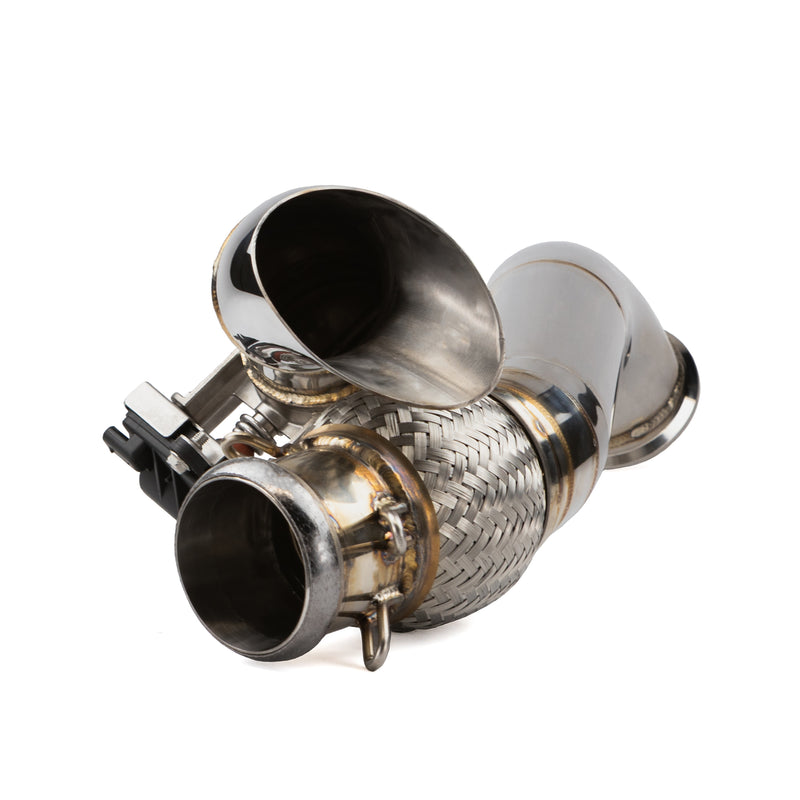 RPM Maverick R Side Exit E-Valve Down Pipe - 2 Seat & MAX