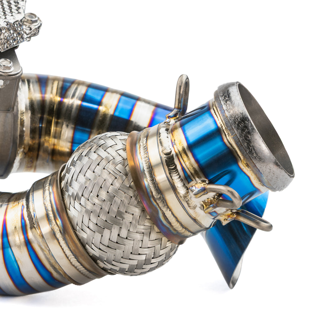 RPM Maverick R Titanium 3" Side Exit E-Valve Down Pipe - 2 Seat & MAX