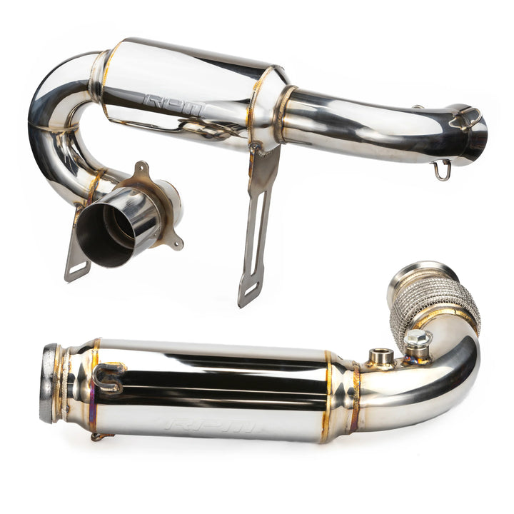 RPM X3 FULL 3" Exhaust Monster Core Muffler & Mid Pipe Can Am Maverick X3 Turbo, R, & RR 2017-2025
