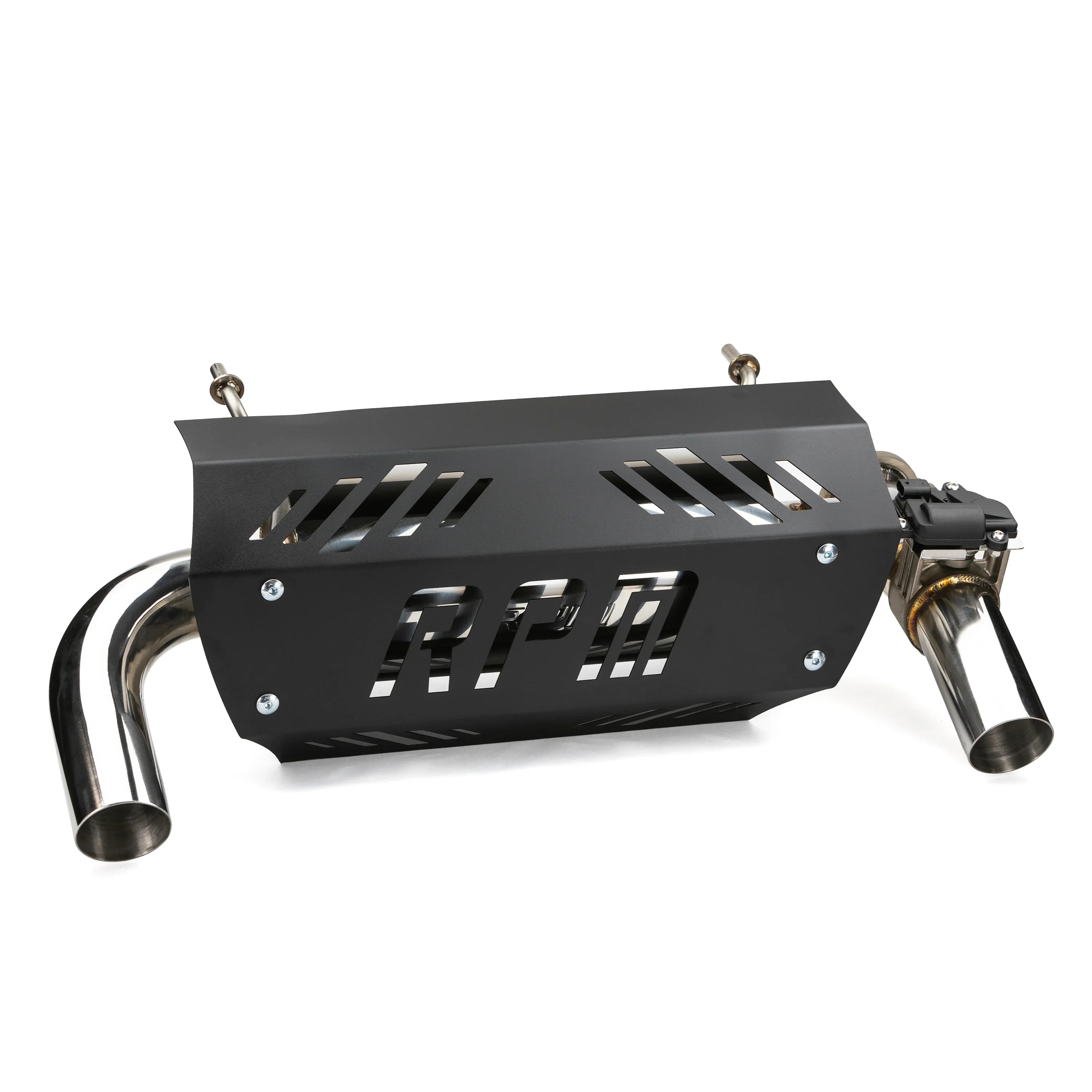 ECT PU 　NEW FLYER スカッシュテール RPM RZR XPT E-Valve Muffler - Dual Tip Captains Choice Exhaust