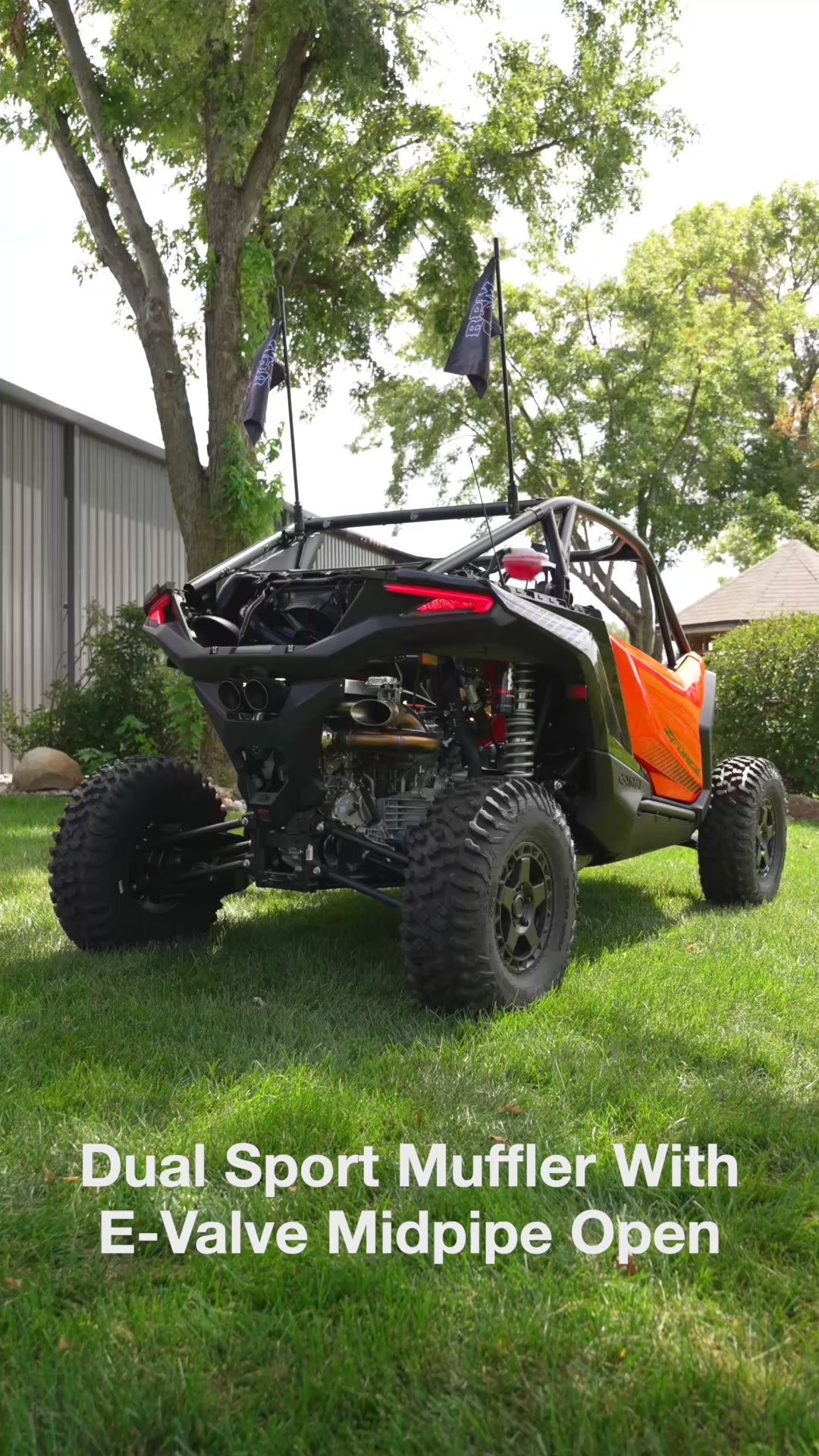 Sistema de escape deportivo dual RPM CFmoto Z10 de 3"