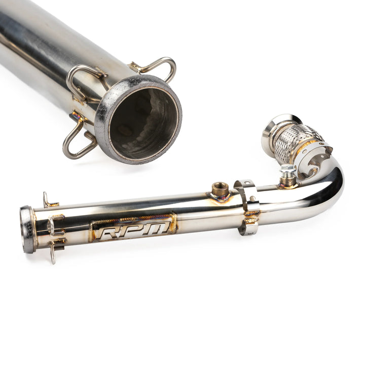 RPM Big Mouth Cat Delete Bypass Mid Race Pipe Can-Am Maverick X3 Turbo R & RR - RPM SXS