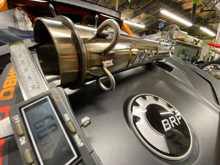 RPM Big Mouth Cat Delete Bypass Mid Race Pipe Can-Am Maverick X3 Turbo R & RR - RPM SXS