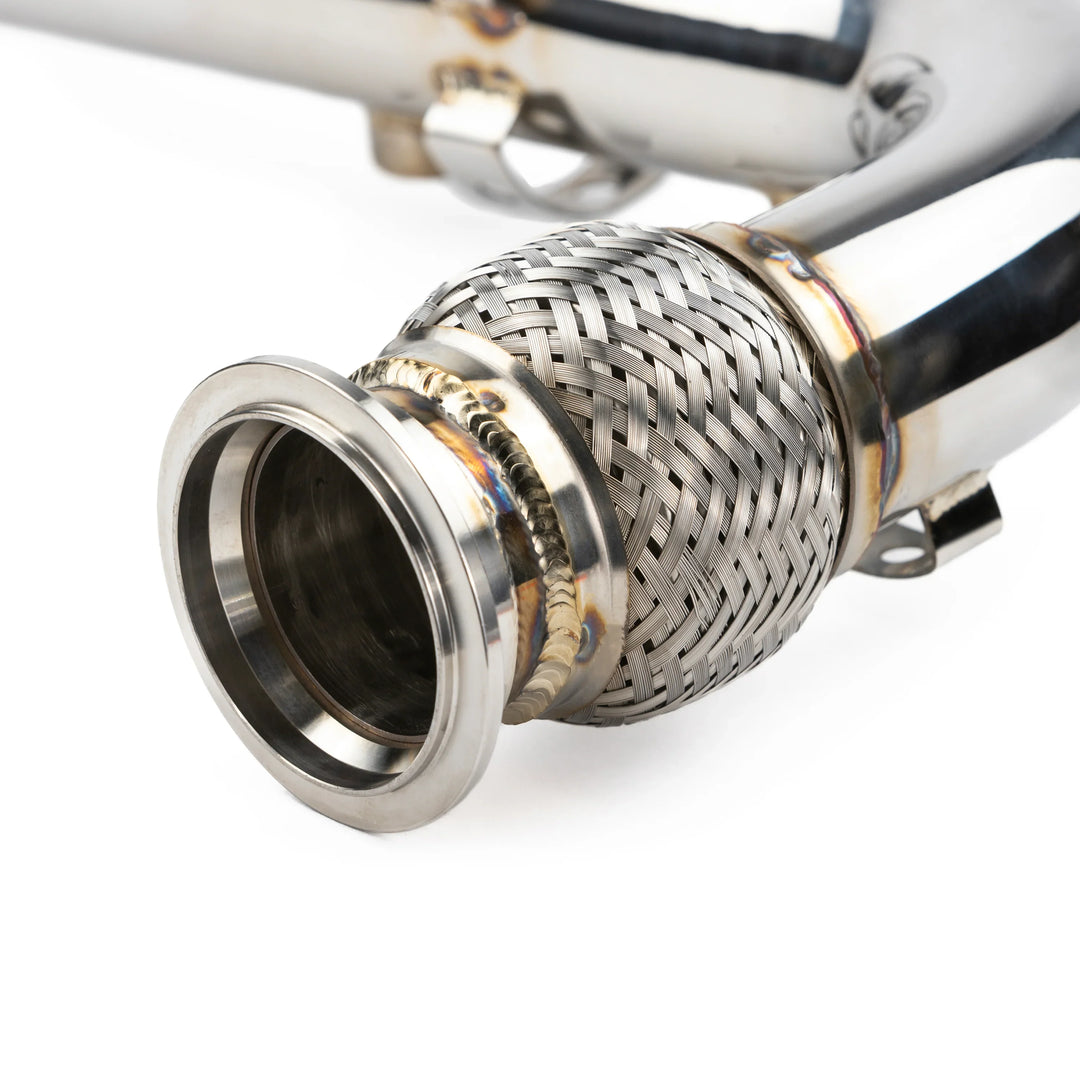 RPM Big Mouth Cat Delete Bypass Mid Race Pipe Can-Am Maverick X3 Turbo R & RR - RPM SXS