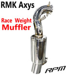 RPM Stainless Steel Race Weight Muffler Polaris RMK AXYS 850 / 9R 2019-2024 - RPM SXS