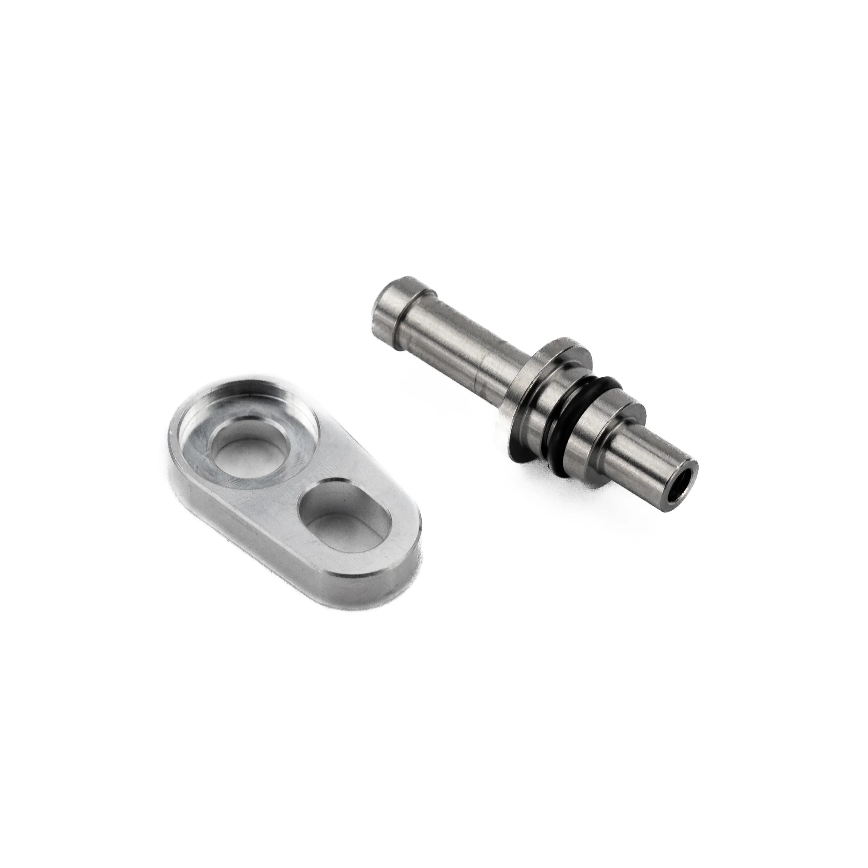 MANIFOLD ビッグベイト シルバー RPM X3 Manifold Billet & Stainless Air Box Nipple / Port for Boost