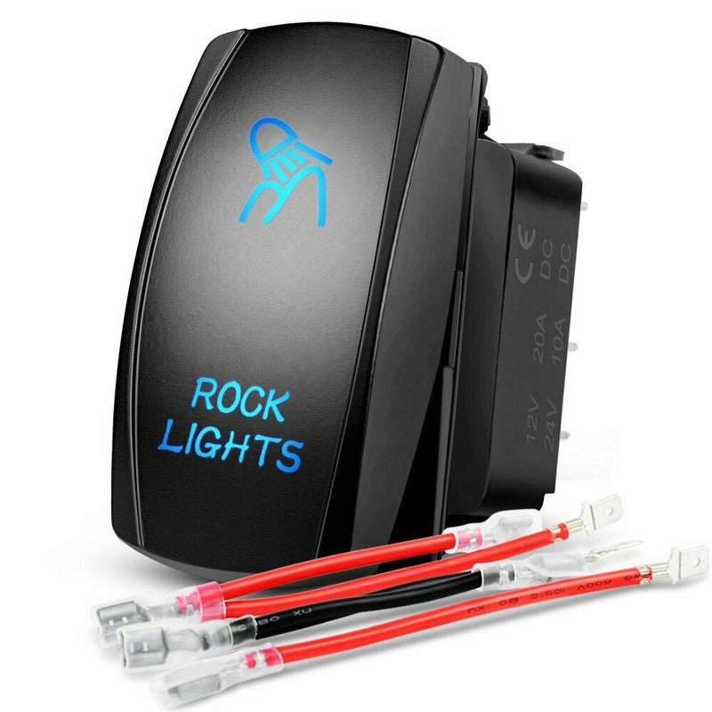 White LED Rock Lights 4pcs W/Toggle - RPM SXS